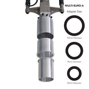 Studio image of the Easy Petrol Post Driver with the Multi Adapter EUROA