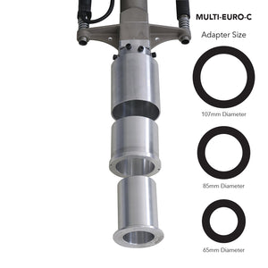 Studio image of the Easy Petrol Post Driver with the Multi Adapter EURO C