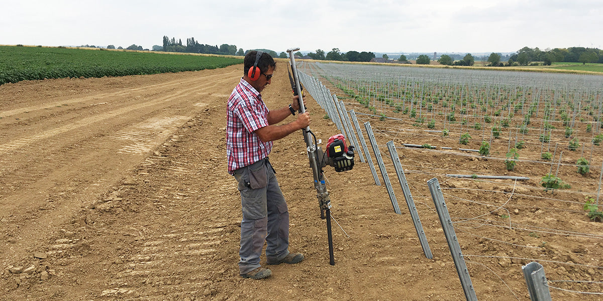 How a Petrol Post Driver Simplifies Vineyard Maintenance
