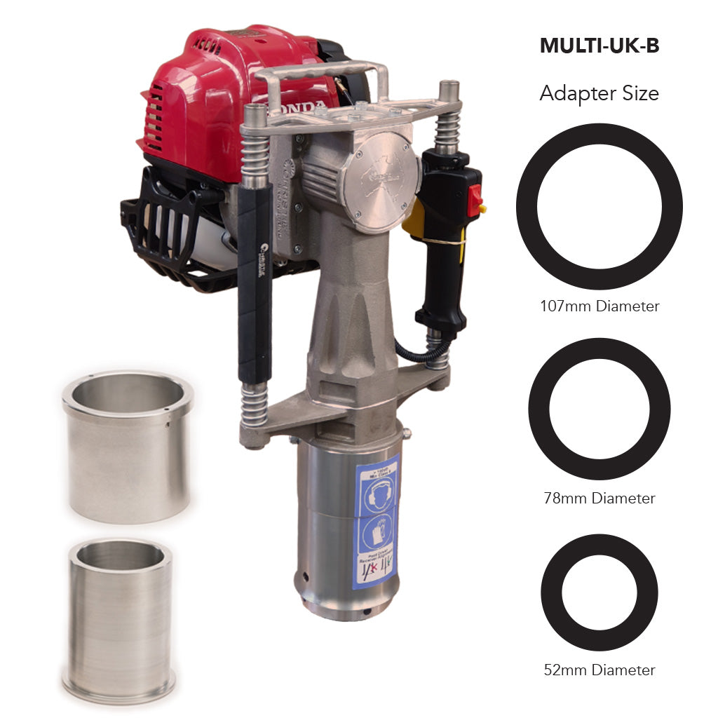 Red Post Driver Easy Petrol Post Driver – with Multi Adapter (Max107)
