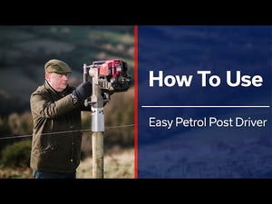How to use the Easy Post Driver with information about safe starting and use.