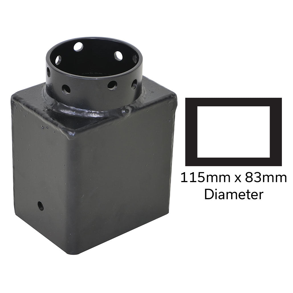 Rektangeladapter 115x83 mm (4x3&quot;)