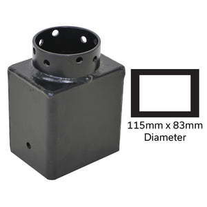 Rektangeladapter 115x83 mm (4x3")