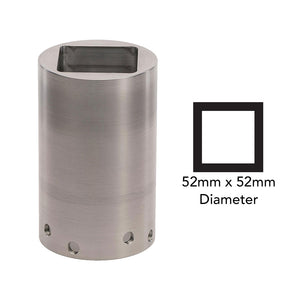 Vierkantadapter 52x52mm (2")