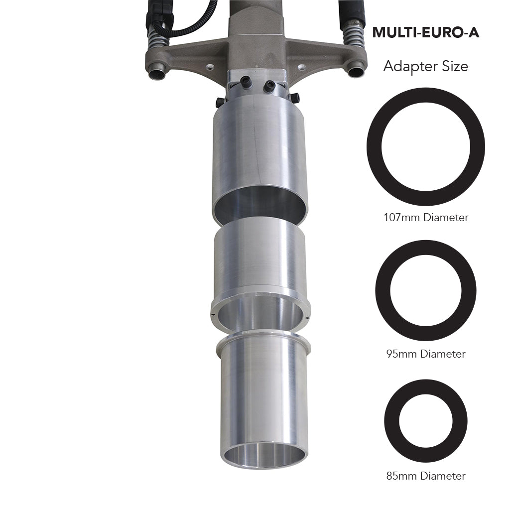 Studio image of the Easy Petrol Post Driver with the Multi Adapter EUROA