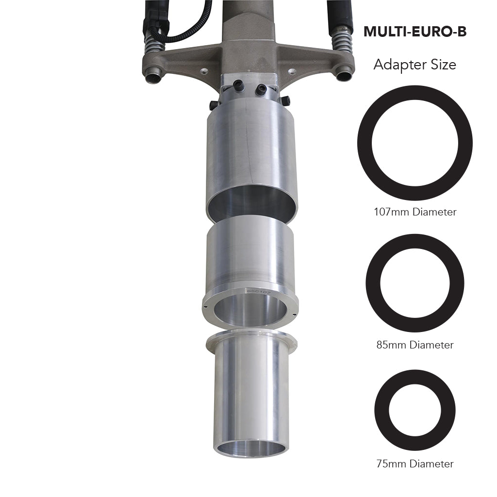 Studio image of the Easy Petrol Post Driver with the Multi Adapter EURO B