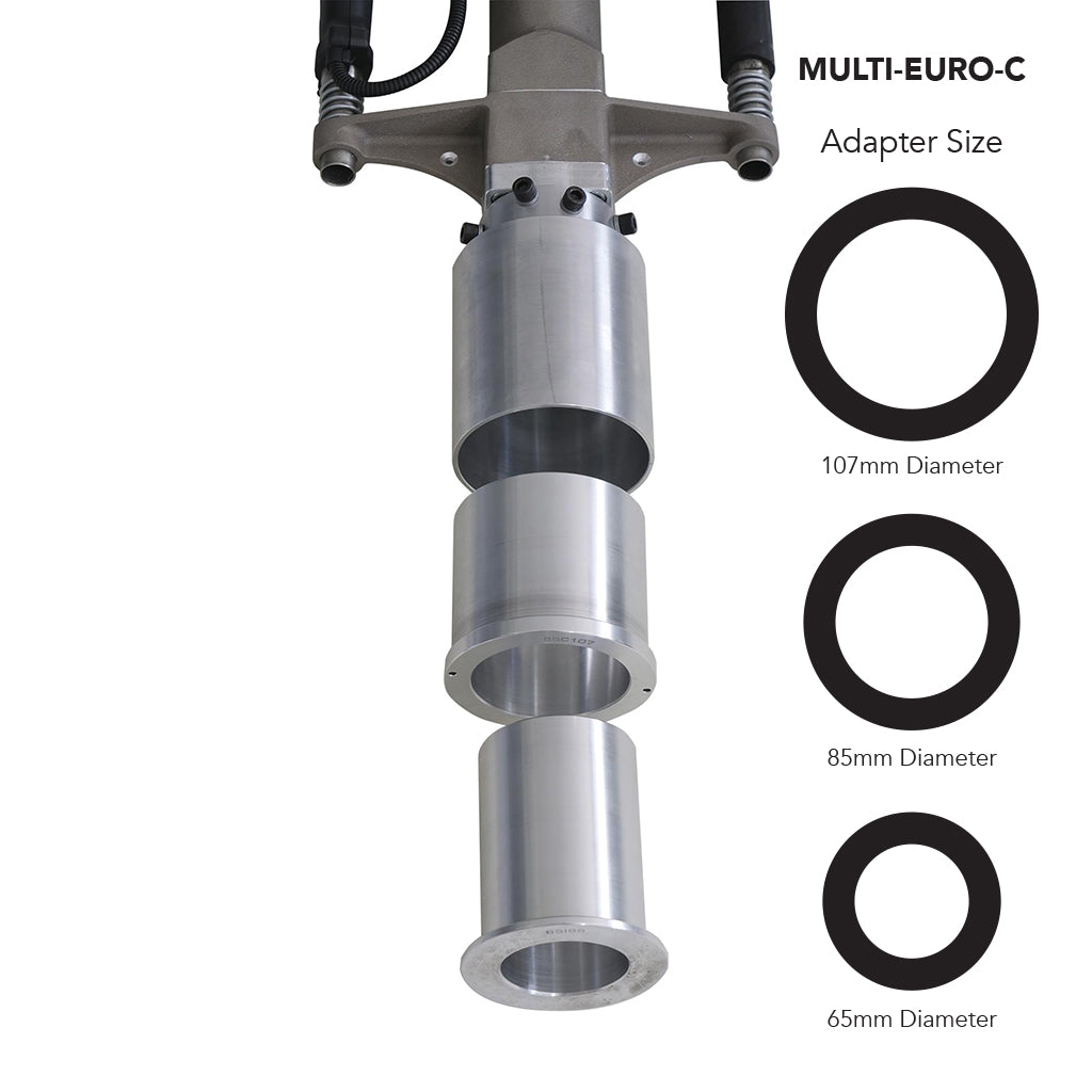 Studio image of the Easy Petrol Post Driver with the Multi Adapter EURO C